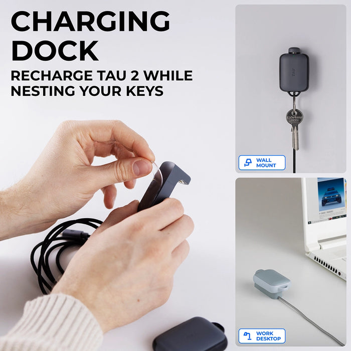 Rolling Square - TAU® 2 | Awaryjny power bank 3w1 z brelokiem