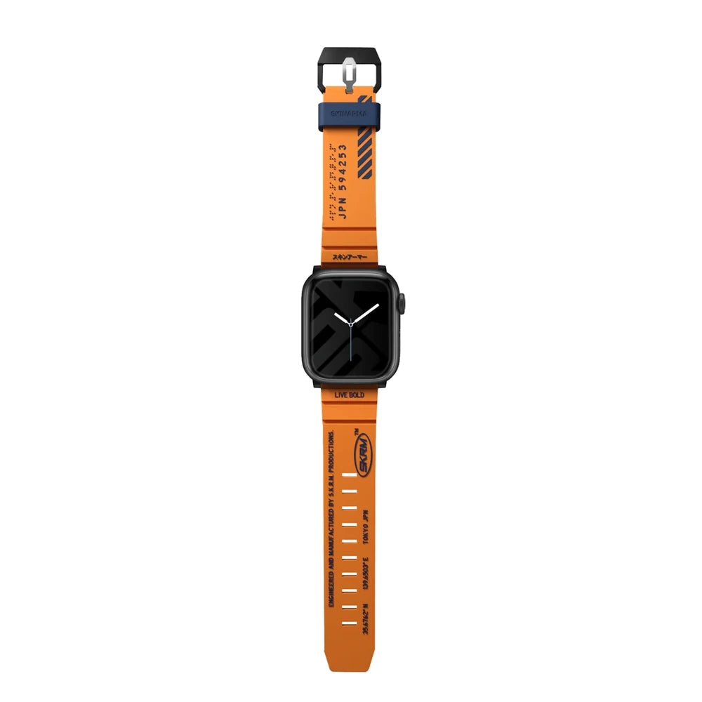 SKINARMA Pasek do APPLE WATCH SHOKKU 45/44/42 MM ORANGE